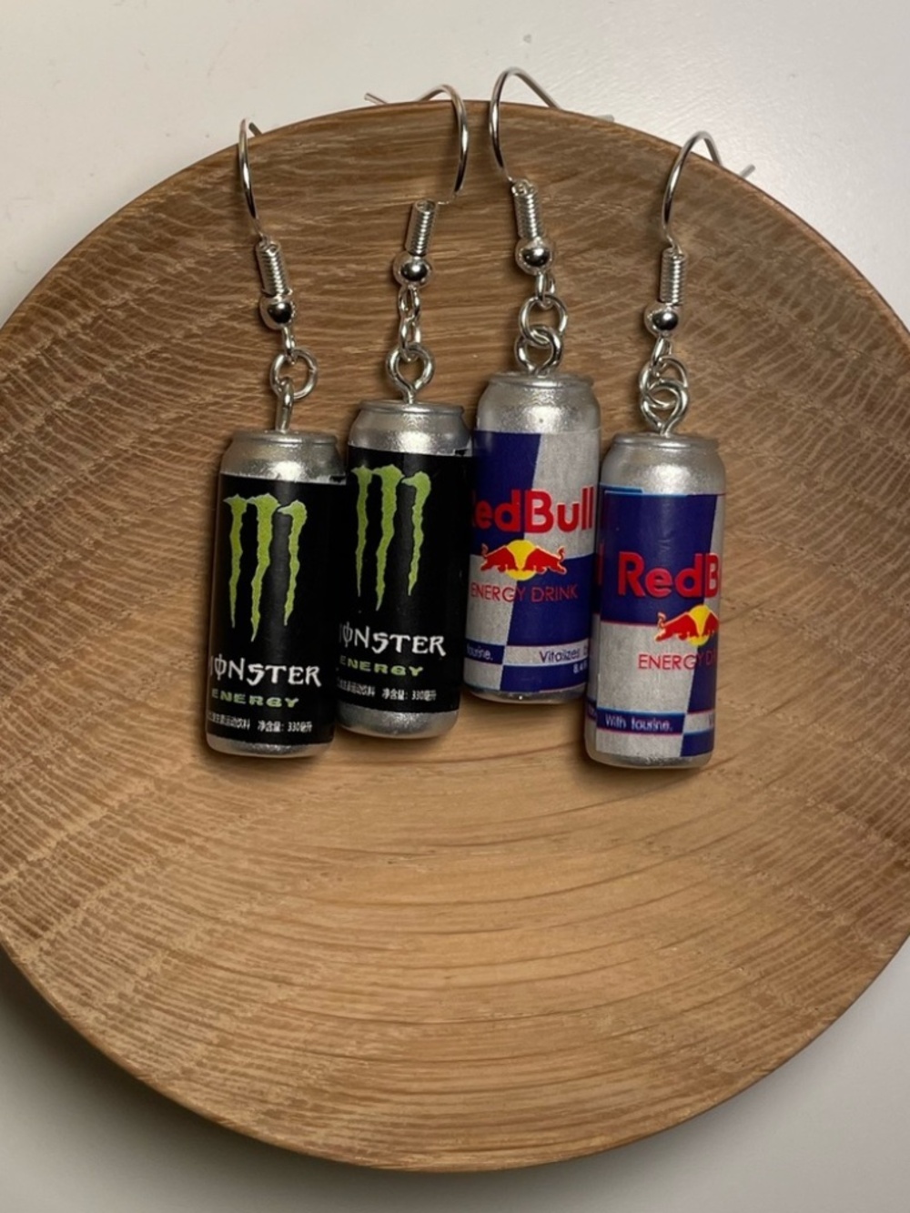 Energy Drink Can Dangle Earrings